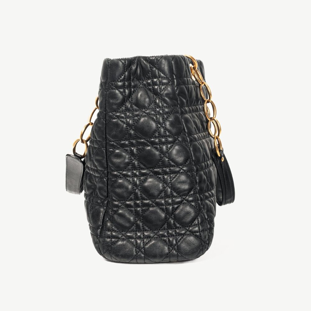 Christian Dior Lady Dior Black Cannage Lambskin Tote - Picture 3 of 11